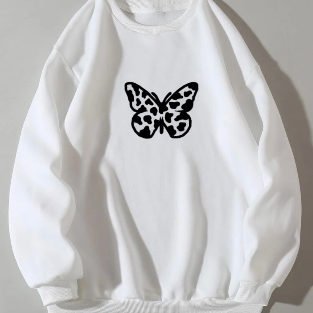 Cow Butterfly Crewneck